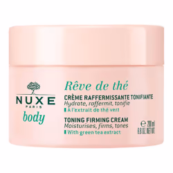 NUXE Toning-Firming Cream, Rêve de Thé 200ml, Crème, Femmes, Raffermissant, Hydratant, Peau normale, 200 ml, Vase