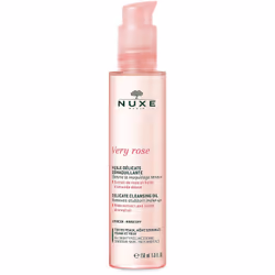 NUXE Huile Délicate Démaquillante 150 ml, Huile nettoyante, Femmes, Nettoyant, Flacon pompe, 150 ml, 1 pièce(s)