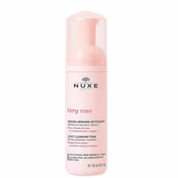 NUXE Mousse Aérienne Nettoyante, Very Rose 150 ml, Mousse nettoyante, Femmes, Tous types de peau, Nettoyant, Apaisant, Flacon ...