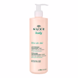 NUXE Lait Hydratant Ressourçant, Rêve de Thé 400 ml, Lait, Femmes, Hydratant, Revitalisant, Peau normale, 400 ml, Flacon pomp ...