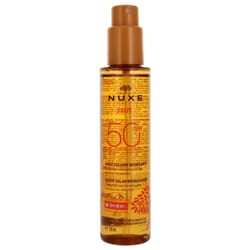 Nuxe Sun Huile Solaire Bronzante Visage et Corps SPF50 150 ml
