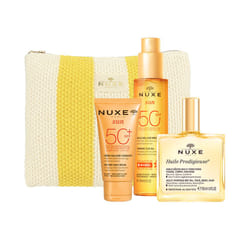 Nuxe Sun Huile Bronzante Visage Et Corps Spf 50 Coffret 4 pièces