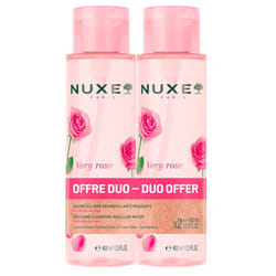 Nuxe Very rose Eau Micellaire Apaisante 3en1 Lot de 2 x 400 ml