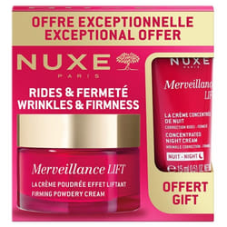 Nuxe Merveillance LIFT La Crème Poudrée Effet Liftant 50 ml + La Crème Concentrée de Nuit 15 ml Offert