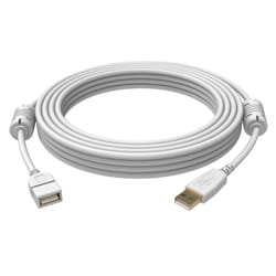 Vision USB 2.0, 2m câble USB USB A Blanc