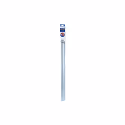 Le bas de porte à clips anodisé argent de 83 cm de long est pivotant avec 2 profils alu assemblés dont 1 muni d'1 bavette PVC ...