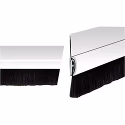 Bas de porte - MISTRAL - 3x0.85 m - Argent - Isolation efficace - Fixation par vis