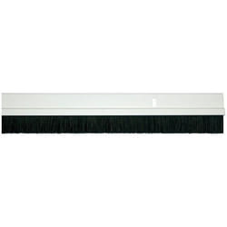 Bas de porte - MISTRAL - 93 cm - Plastique blanc brossé - Fixation par vis - Réglable