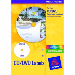 Avery L7760-25, Blanc, Laser, 50 pièce(s), 25 feuilles, A4