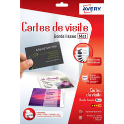 Avery C32015-5 carte de visite Jet d'encre Papier Blanc 80 pièce(s)