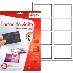 Avery C32015-5 carte de visite Jet d'encre Papier Blanc 80 pièce(s)