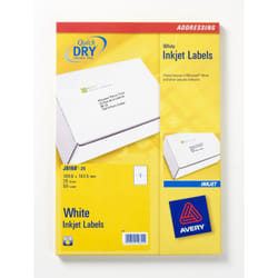 Avery J8168-25 étiquette d'adresse Blanc