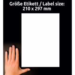 Avery L4775-20 étiquette auto-collante Rectangle aux angles arrondis Permanent Blanc 20 pièce(s) - Vue supplémentaire 4