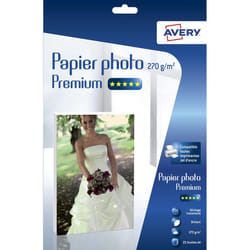Avery 2739-25 papier photos A4 Blanc Gloss