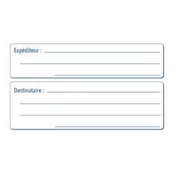 Avery ROEX, Blanc, Rectangle, Permanent, Enveloppe, Papier, 120 mm
