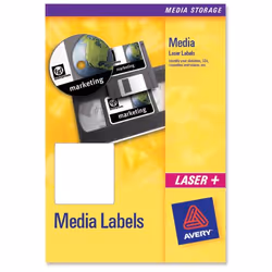 Avery L7666-25, Blanc, Papier, Laser, 70 x 52 mm, 250 pièce(s), 25 feuilles