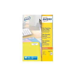 Etiquettes adresses laser 46 x 11,1 mm Avery L7656-25 - Pochette de 2100