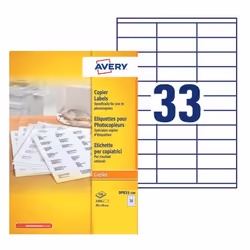 Avery DP033-100 étiquette à imprimer Blanc Imprimante d'étiquette adhésive