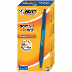 BIC 8373982, Clip, Stylo à bille rétractable avec clip, Rechargeable, Bleu, 12 pièce(s)