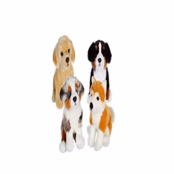 Animal en peluche Gipsy Chiens réalistes assis 25 cm Modèle aléatoire
