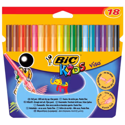 BIC VISA, Rouge, 0,9 mm, Rouge, 2 mm