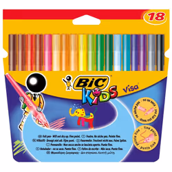 BIC VISA, Noir, 0,9 mm, Noir, 2 mm