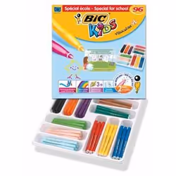 BIC Kids Visacolor XL, Bold, Pointe ogive, 4,5 mm, 1,3 mm, Rond, Encre à base d'eau