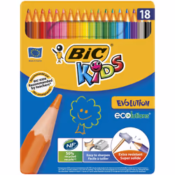 BIC 8902881, Noir, Bleu, Marron, Or, Vert, Gris, Bleu clair, Vert clair, Orange, Rose, Violet, Rouge, Jaune, 18 pièce(s)