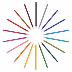 BIC 8902881 crayon de couleur Noir, Bleu, Marron, Or, Vert, Gris, Bleu clair, Vert clair, Orange, Rose, Violet, Rouge, Jaune 18 pièce(s)
