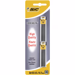 BIC Blist 2 Box Leads 0.7 Hb, HB, Gris, 0,7 mm, 1 pièce(s), 12 pièce(s)