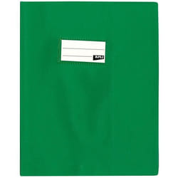 Protège-cahier PVC - APLI - 17x22cm - Vert - Grain cuir - Conforme REACH