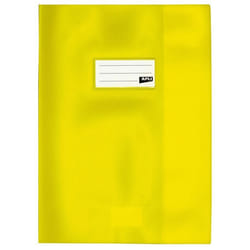 Protège-cahier PVC - APLI - Jaune Opaque - 19/100ème - 24 x 32 cm - Mixte