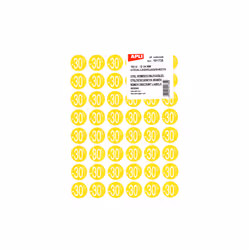 APLI 101735, Jaune, Amovible, 2,4 cm, 4 feuilles, 10 pièce(s)