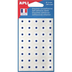 Pochette dœillets adhésifs - AGIPA - Blanc - 240 pièces - Diamètre 13 mm - Polypropylène