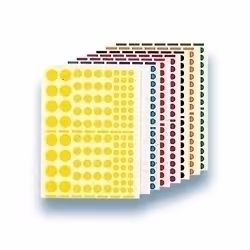 Agipa Playshapes labels. Circles. 1040 pcs, Multicolore, various, 1040 pièce(s), 10 feuilles