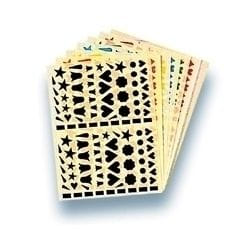 Agipa Playshapes labels. Hearts and bellflowers. 1120 pcs étiquette auto-collante Multicolore 1120 pièce(s)