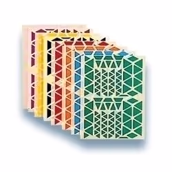 Agipa Playshapes labels. Triangles. 1200 pcs., Multicolore, various, 1200 pièce(s), 10 feuilles