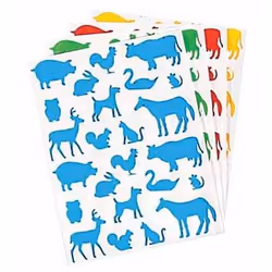 Agipa Coloured Playshape Lables - Farm Animals, Vert, 240 pièce(s), 10 feuilles