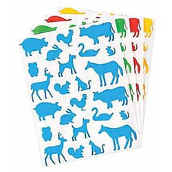 Agipa Coloured Playshape Lables - Farm Animals étiquette auto-collante Vert 240 pièce(s)
