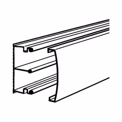 Vendu au mètre, en longueurs de 2 mètres Moulure Keva 2 compartiments 22x12mm - livrée avec couvercle - blanc Artic