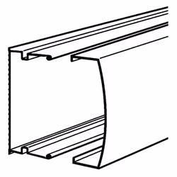 Vendu au mètre, en longueurs de 2 mètres Moulure Keva 1 compartiment 50x20mm livrée avec couvercle blanc Artic