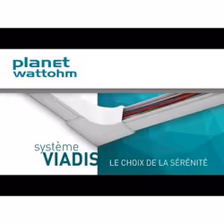 Goulotte - Planet wattohm - Angle intérieur variable - Pour 40 x 25 mm - Blanc