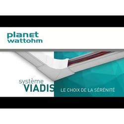 Goulotte auto-adhésive 1 compartiment - 90 x 40 mm - Viadis - Planet wattohm