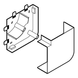 Planet Wattohm - Angle plat pour goulotte d'installation Logix 45, Logix Universel et pcabs zh 85x50mm blanc Artic (48004)