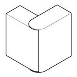Angle exterieur - PLANET-WATTOHM - PW 130x50 - PVC - Blanc - variable 60 a 120