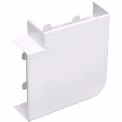 angle plat - logix - 130 x 50 - blanc artic - planet wattohm 48009