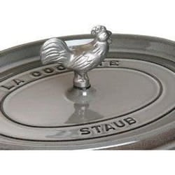 Bouton animal pour cocotte Staub - Lièvre en métal - Originalité garantie