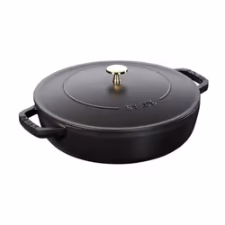 Cocotte en fonte émaillée, idéale pour les plats en une casserole et les rôtis, pour servir 6 à 7 personnes. Idéal pour dorer ...