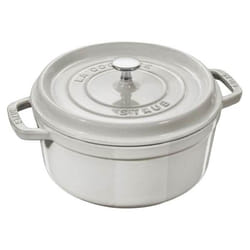 STAUB - Cocotte Ronde en Fonte 22 cm Truffe Blanche