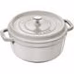 STAUB - Cocotte Ronde en Fonte 24 cm Truffe Blanche